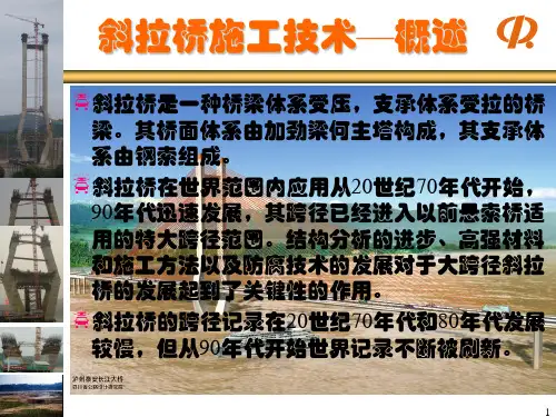 斜拉桥施工讲义1—基础