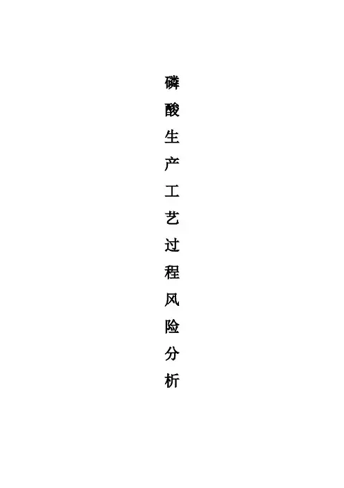 磷酸生产工艺过程风险分析Microsoft_Word_文档