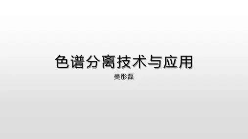 色谱分离技术与应用