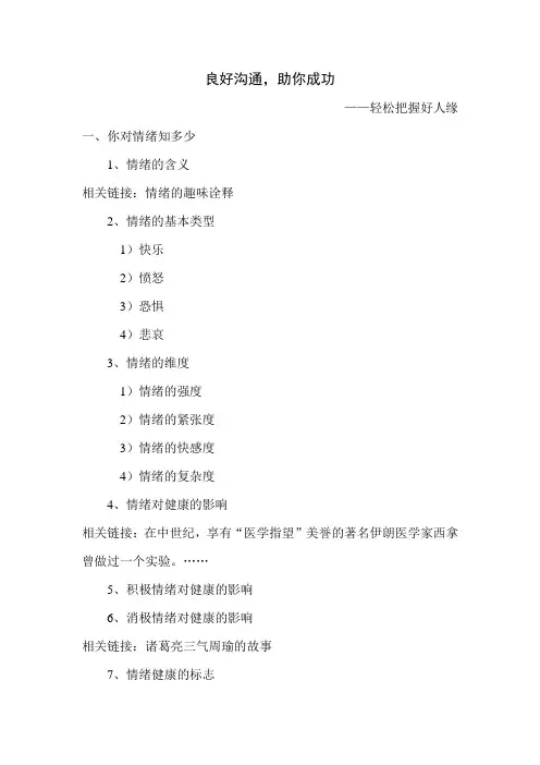 情绪管理与沟通技巧
