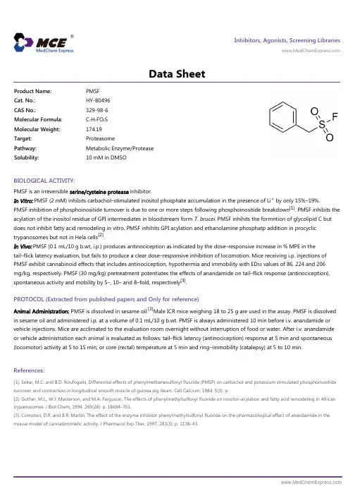 PMSF_DataSheet_MedChemExpress