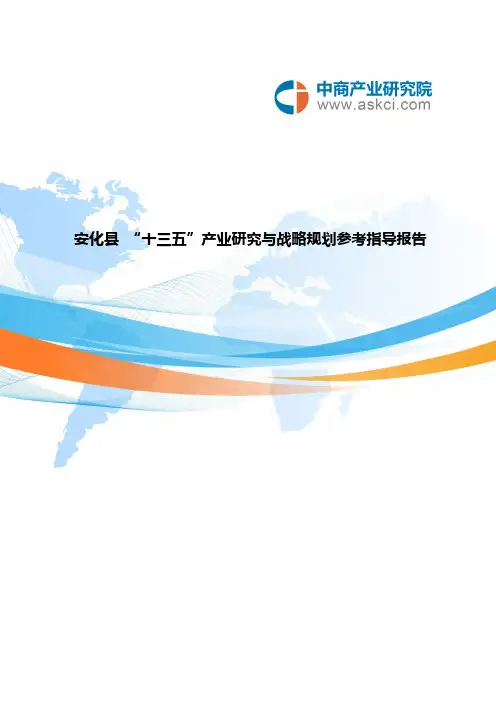 【免费下载】安化县十三五规划研究报告