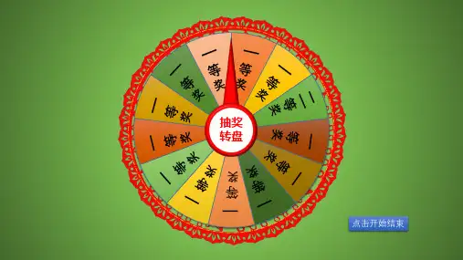 抽奖转盘游戏