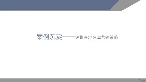 深圳金地项目营销策略.pptx