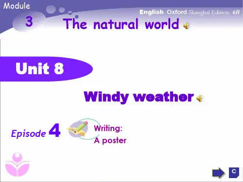 上海牛津英语6bM3U8Windy weather