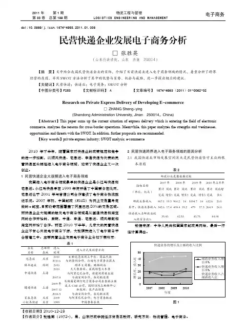 民营快递企业发展电子商务分析