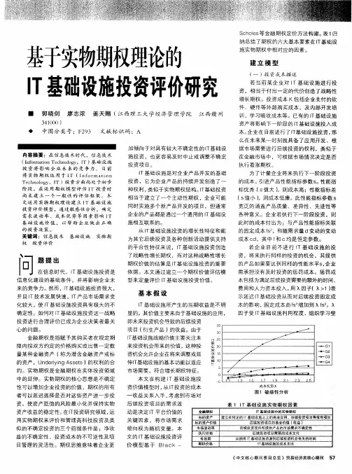 基于实物期权理论的IT基础设施投资评价研究