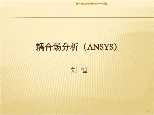 耦合场分析ANSYSliuheng