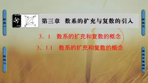 2018学年高中数学人教A版选修2-2课件：3.1.1 数系的扩