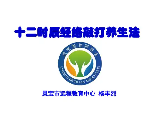 十二时辰经络敲打养生法..ppt