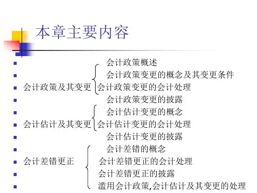 会计政策会计估计变更和会计差错更正powerpoint83页