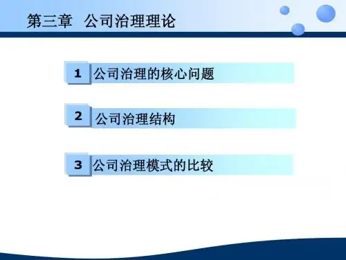 公司治理理论