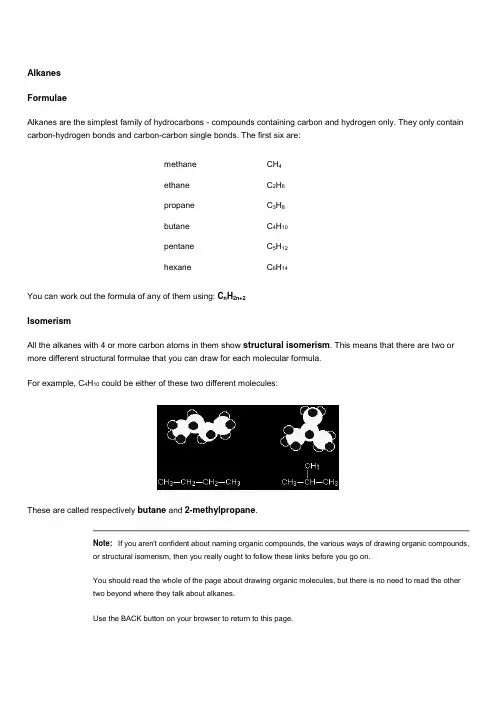 Alkanes