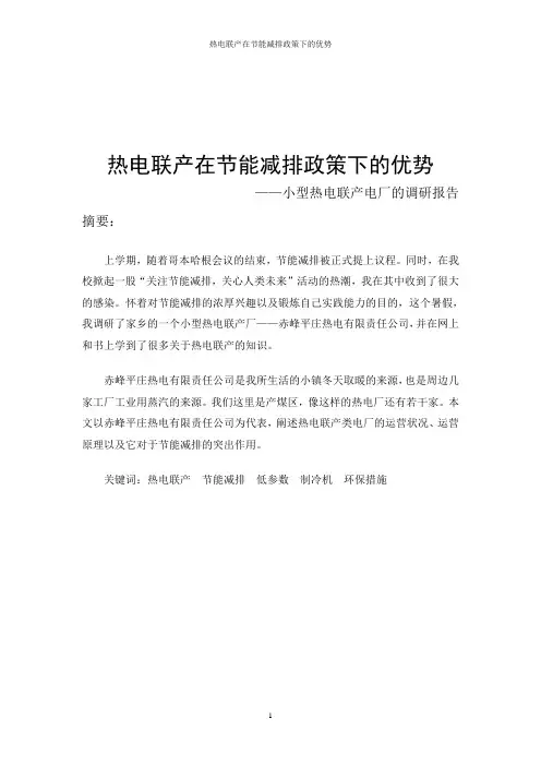 电厂简介