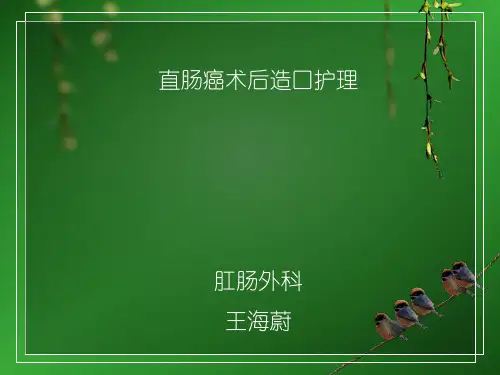 直肠癌造口
