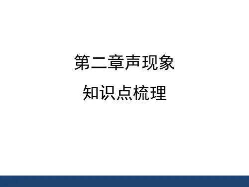 《声现象》知识点梳理