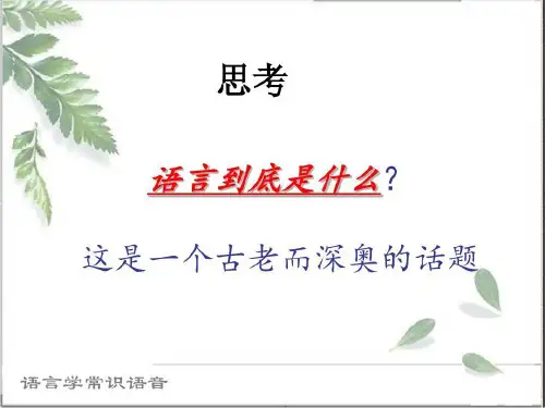 现代汉语语言学常识语音篇9汉字的注音共77页文档