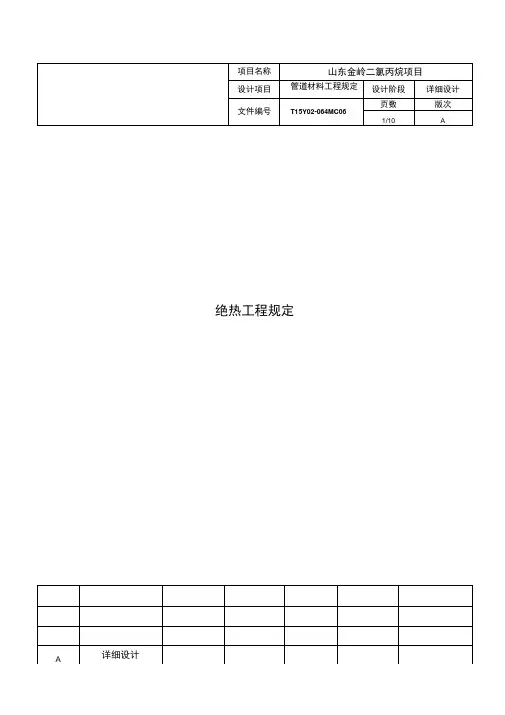 保温绝热厚度.