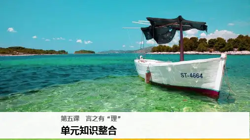 【高中语文】2018-2019学年最新高中语文人教版语言文字应用课件:第五课单元知识整合