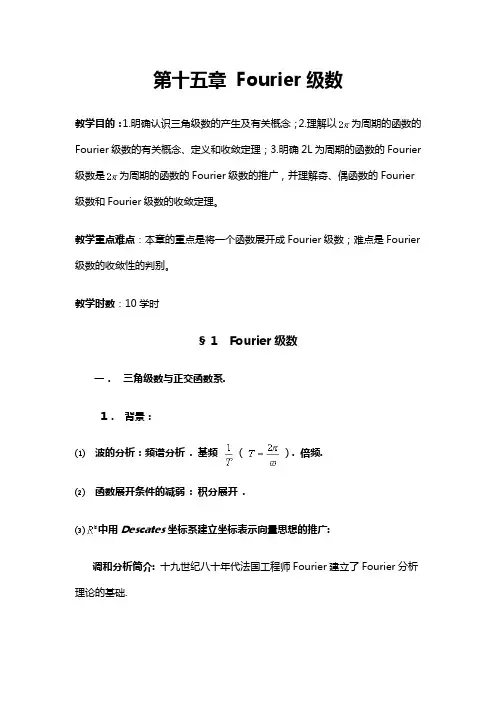 数学分析之Fourier级数