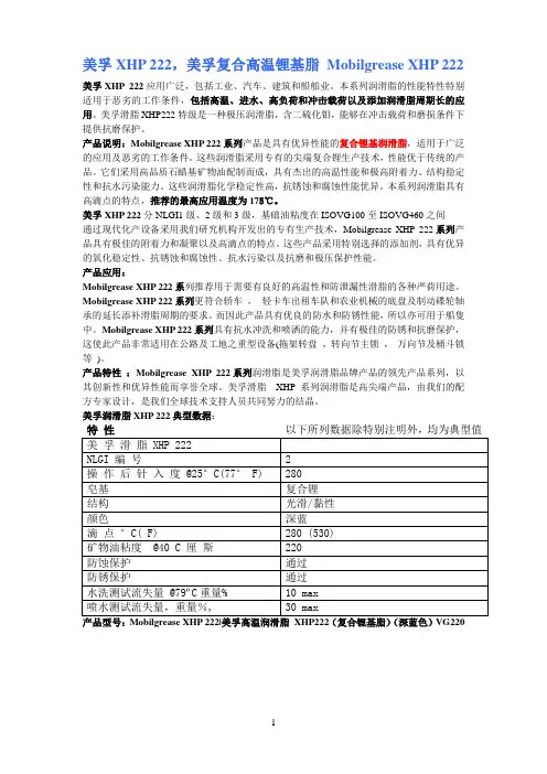美孚XHP222