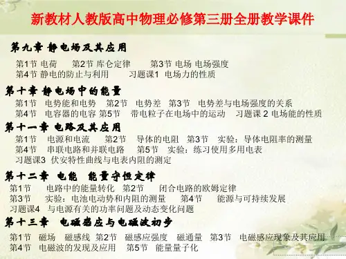 新教材人教版高中物理必修第三册全册 精品教学课件(共928页)