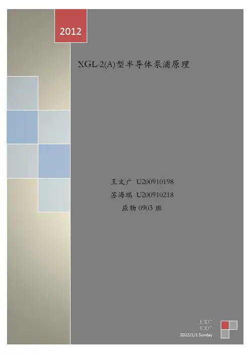 XGL-2(A)型半导体泵浦激光原理