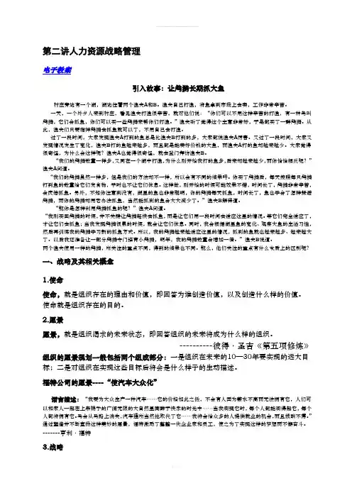 第二讲人力资源战略管理