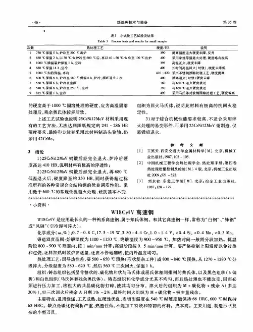 W18Cr4V高速钢
