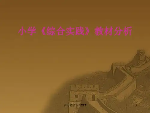 综合实践教材分析