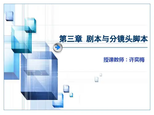 第三章 剧本与分镜头脚本