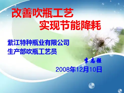 改善吹瓶工艺--节能降耗