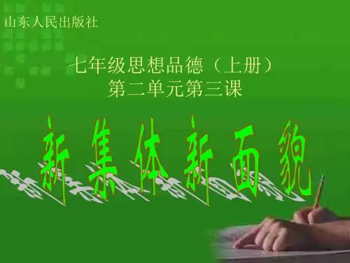 初一政治上学期新集体新面貌-鲁人教版