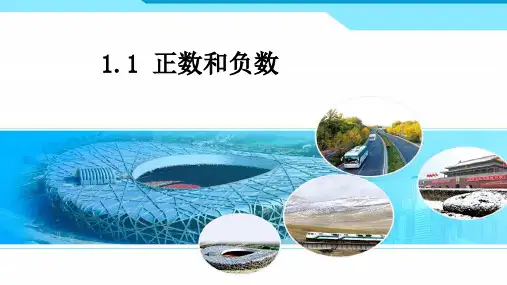 人教版七年级数学1.1.1正数和负数