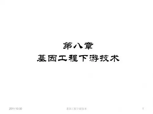 8第八章基因工程下游技术