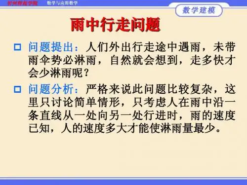 雨中行走模型