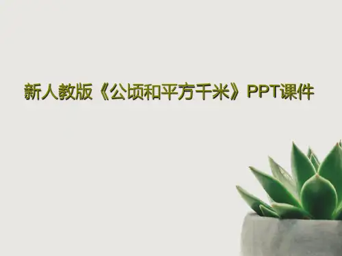 新人教版《公顷和平方千米》PPT课件35页PPT