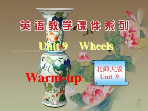 Unit 9 Wheels Warm up