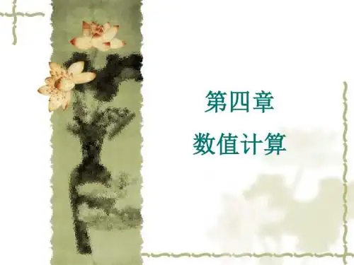 第四章 数值计算