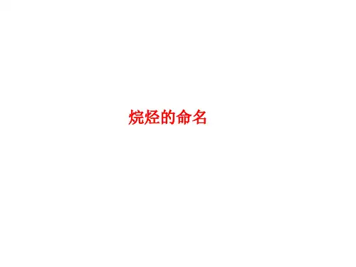 烷烃的命名公开课