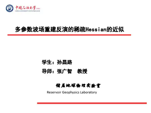 多参数波场重建反演的稀疏Hessian的近似