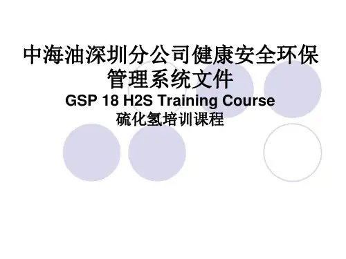 中文硫化氢培训教材
