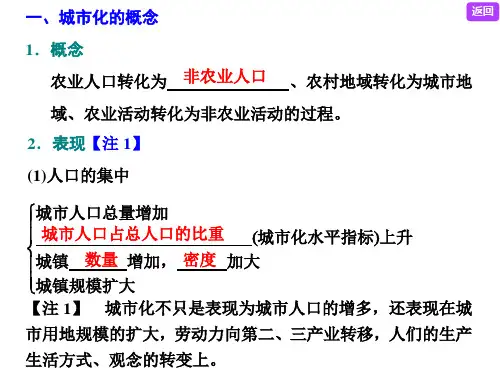 第二讲  城市化 地域文化与城市发展教师版