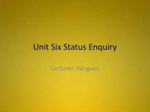 ch06 Status Enquiries