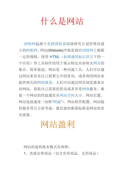 什么是网站