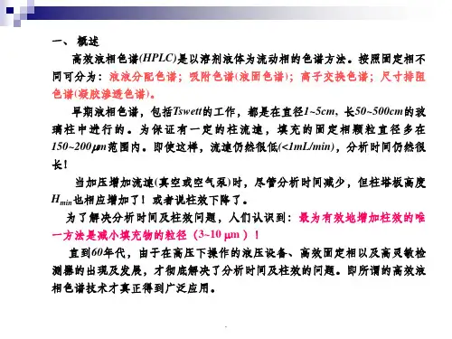 高效液相色谱HPLC基本原理