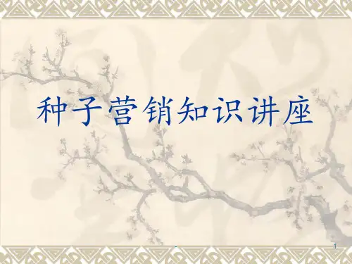 种子营销知识讲座PPT课件
