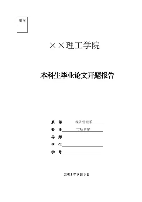 网络时代消费者行为特征的开题报告.doc