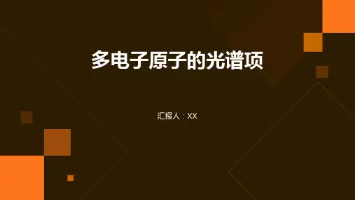 多电子原子的光谱项