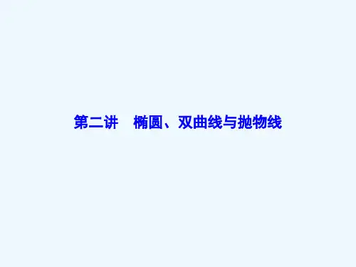 第1部分专题5第2讲椭圆、双曲线与抛物线课件理课件